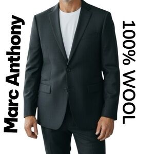 Marc Anthony Blazer Heatherd Charcoal  Men's Sz 44L  NWOT